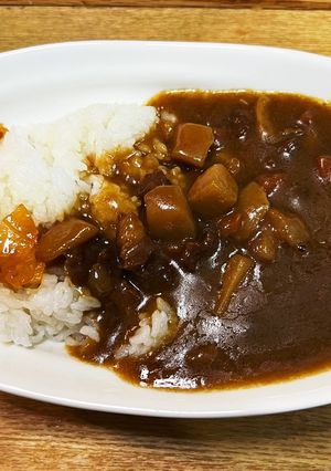牛脂入りでワンランク上のレトルトカレー-レシピのメイン写真
