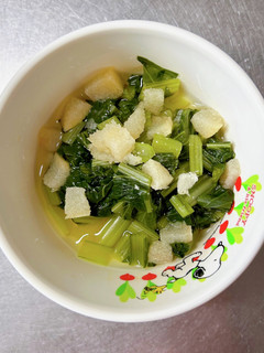 58.小松菜とお麩の煮浸し-レシピのメイン写真