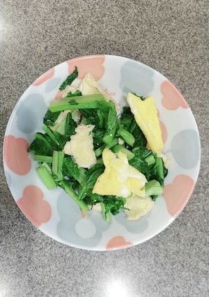 かき菜と油揚げの炒め物-レシピのメイン写真
