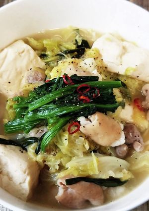 超簡単！塩モツ鍋ラーメン！！-レシピのメイン写真