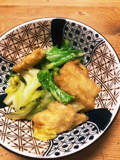 身体優しいキャベツと油揚げ炒め-レシピのメイン写真