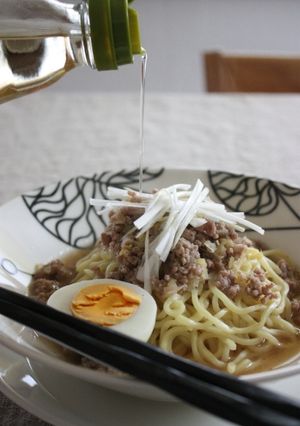 やさしいお酢で♪あったかつけ麺-レシピのメイン写真