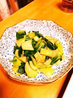青梗菜と油揚げのサッと炒め-レシピのメイン写真