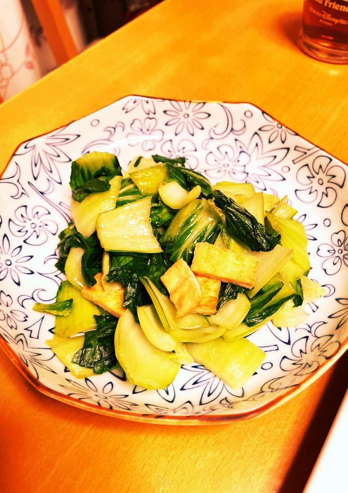 青梗菜と油揚げのサッと炒め-レシピのメイン写真