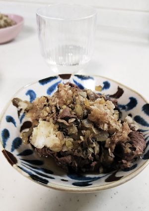 牛肉マッシュルーム玉ねぎ大根おろし-レシピのメイン写真