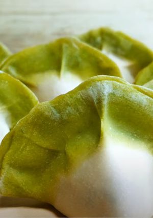 ★ほうれん草で作るひすい餃子の皮★-レシピのメイン写真