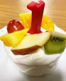 スマッシュケーキ(1歳誕生日ケーキ)