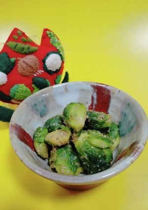 芽キャベツのごま和え-レシピのメイン写真