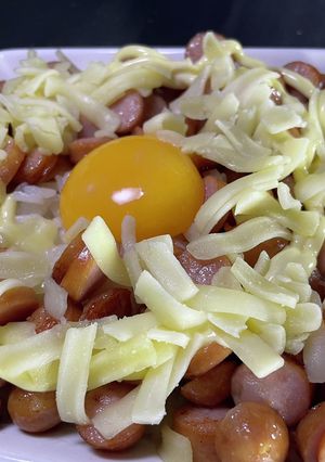 SNSで話題！悪魔のソーセージ丼！-レシピのメイン写真