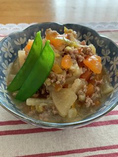 大根とネギそぼろ煮♪-レシピのメイン写真