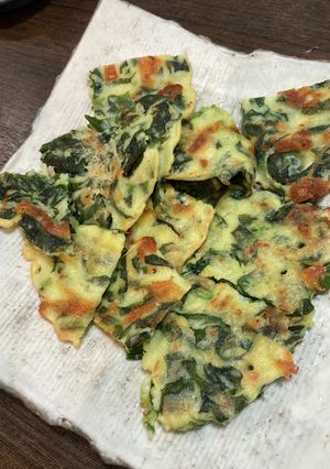 米粉でわかめとほうれん草　栄養満点チヂミ-レシピのメイン写真