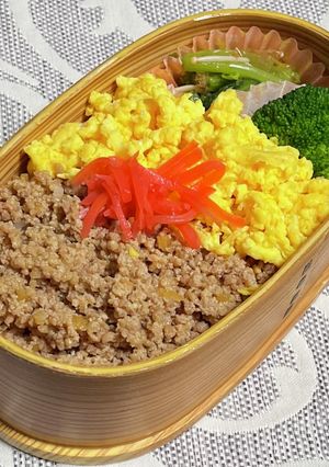 お弁当に♪しっとりそぼろ丼-レシピのメイン写真