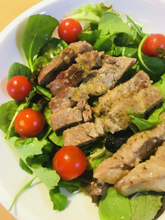 豚テキ●豚肉の白だし&塩焼きのステーキ-レシピのメイン写真