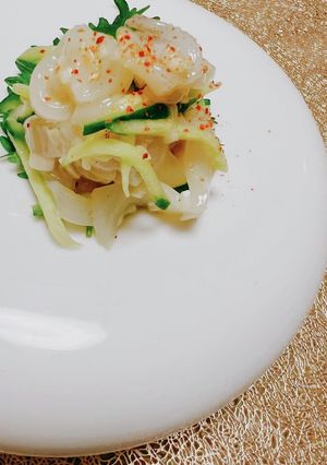 切って和えるだけイカの刺身中華風おつまみ-レシピのメイン写真