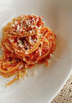 材料少なめ♪濃厚トマトソースパスタ-レシピのメイン写真