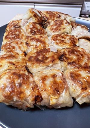 皮はパリパリ！中は、ジューシー焼き焼売-レシピのメイン写真