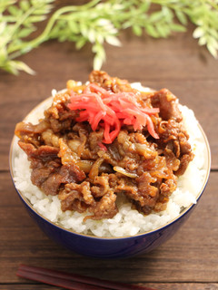 簡単!蕎麦屋のカレー牛丼-レシピのメイン写真