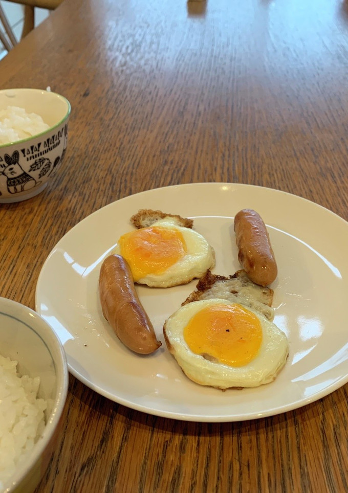 節約！１つで２つの目玉焼き-レシピのメイン写真