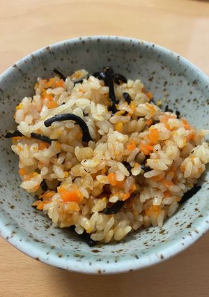 幼児食！ひじきと人参の炊き込みご飯！-レシピのメイン写真
