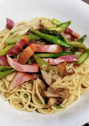 超簡単！アスパラとベーコンの春パスタ！-レシピのメイン写真
