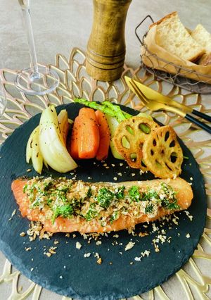 鮭のソテー 香味パン粉がけ-レシピのメイン写真