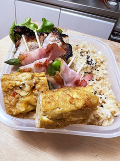 豚肉の塩麹漬け☆旨味たっぷり!鯛めし弁当-レシピのメイン写真