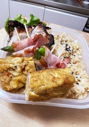 豚肉の塩麹漬け☆旨味たっぷり！鯛めし弁当-レシピのメイン写真
