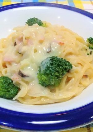 備蓄食品を活用!豆乳クリームスパゲッティ-レシピのメイン写真