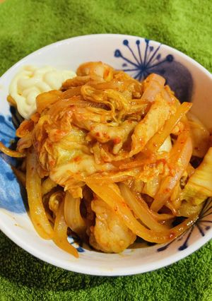 韓国風♪甘辛豚キムチ!-レシピのメイン写真
