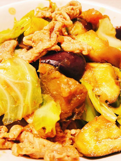 豚ナスとキャベツの味噌炒め-レシピのメイン写真