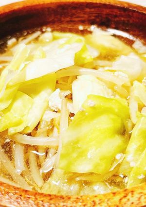 キャベツと鶏そぼろのスープ-レシピのメイン写真
