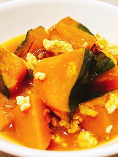 かぼちゃのそぼろ煮-レシピのメイン写真