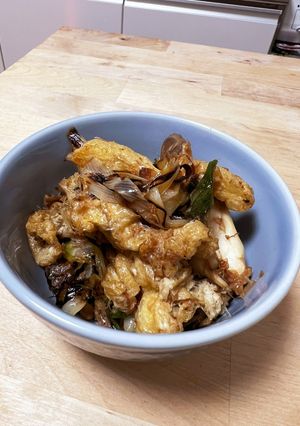 副菜☆カリカリ油揚げと焦がしネギの炒め物-レシピのメイン写真
