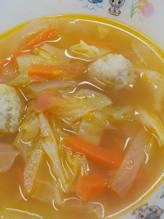 南房総市給食◆巻かないロールキャベツ-レシピのメイン写真