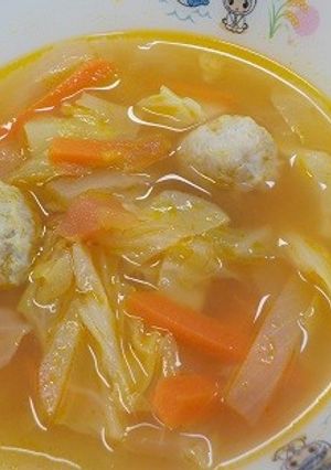 南房総市給食◆巻かないロールキャベツ-レシピのメイン写真