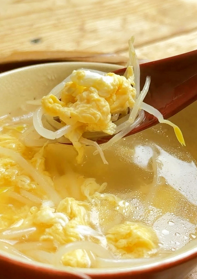 もやしとたまごの中華風スープ-レシピのメイン写真