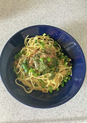 湯豆腐リメイク　和風カルボナーラ-レシピのメイン写真