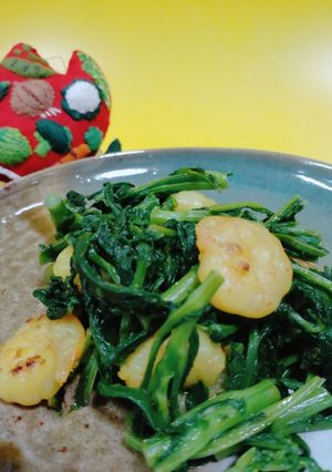 菜花とえびの炒め物-レシピのメイン写真
