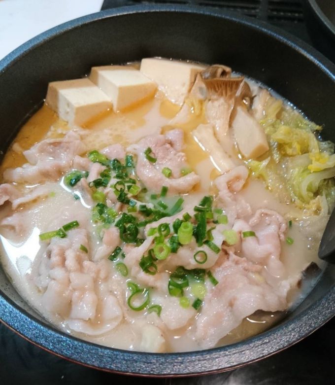 簡単！激ウマ！豚バラ白菜の中華風ミルク鍋-レシピのメイン写真