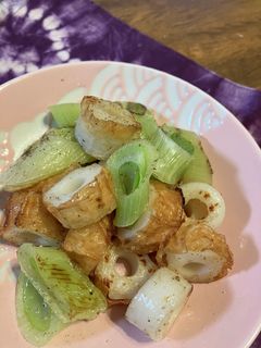 ちくわとねぎの塩炒め(お弁当に)-レシピのメイン写真