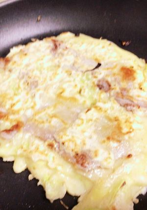 フライパンで作れる簡単お好み焼き-レシピのメイン写真