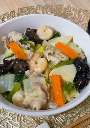 喜晴秘伝の特製塩出汁の中華丼♪-レシピのメイン写真