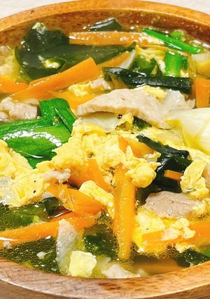 栄養満点♡肉野菜スープ-レシピのメイン写真