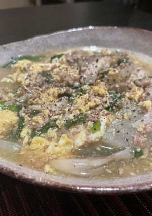 舞茸と大根のニラ玉和風餡かけ-レシピのメイン写真