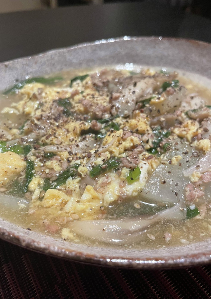 舞茸と大根のニラ玉和風餡かけ-レシピのメイン写真