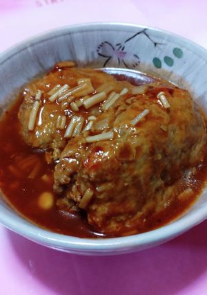 余分な買物ナシ！今すぐ作れる煮込みバーグ-レシピのメイン写真