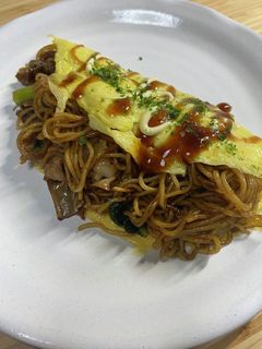 屋台風♪オム焼きそば-レシピのメイン写真