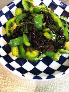 ピーマン塩キクラゲ炒め-レシピのメイン写真