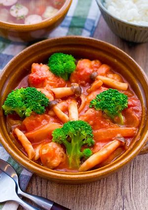 鶏肉のトマトクリーム煮♩-レシピのメイン写真