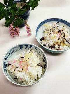◇簡単春色♪ 紅白蒲鉾の酢飯風混ぜご飯◇-レシピのメイン写真